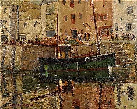 "In Mevagissey Harbour"