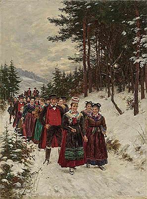 "Brautzug im Winter"