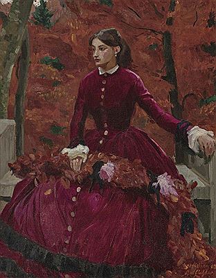 "Dame in Rot"