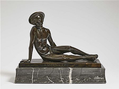 "Sitzender Jüngling"