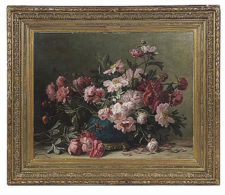 "Still Life with Peonies and Daisies"
