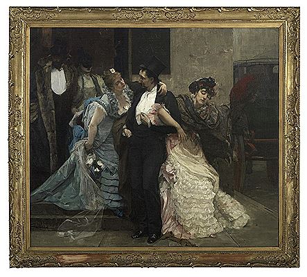 "At Dawn" by Charles Hermans - Auction record, sale price, and art valuation. Compare with similar artists and explore comparable artworks.