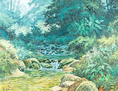 Arroyo Andino by Arecio Moncada - Auction record, sale price, and art valuation. Compare with similar artists and explore comparable artworks.