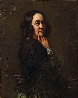 La dame en noir, autoportrait, 1838