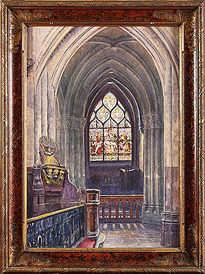 Intérieur d'Eglise by Gabriel Brun-Buisson - Auction record, sale price, and art valuation. Compare with similar artists and explore comparable artworks.