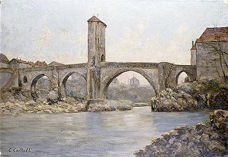 LE PONT D’ORTHEZ by Clement Cortelli - Auction record, sale price, and art valuation. Compare with similar artists and explore comparable artworks.