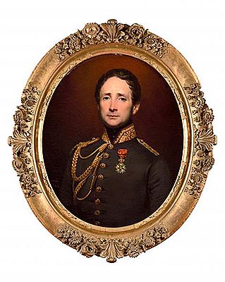Portrait of Justin Napoleon, 2nd Marquess of Chasseloup- Laubat, uniformed staff officer, 1844"