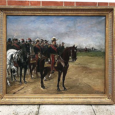 L’Empereur Napoléon III lors d’une revue au Camp de Chalons by Georges Louis Hyon - Auction record, sale price, and art valuation. Compare with similar artists and explore comparable artworks.