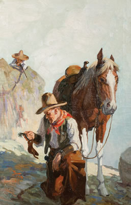 Texas Ranger by Harry T Fisk - Auction record, sale price, and art valuation. Compare with similar artists and explore comparable artworks.