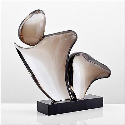 Large Licio Zanetti Abstract Sculpture, Murano