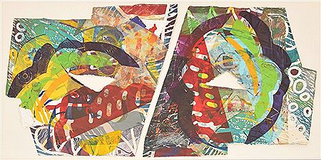 Abstract Work on Paper, Diptych