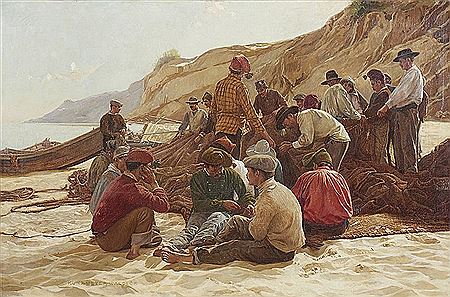 Sample artwork by Kunz Meyer-Waldeck (1859 - 1953), known for genre-human activity painting - View similar artists and auction records
