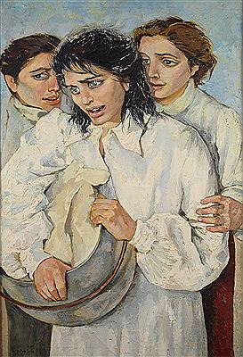 Lavandaie, 1953 by Anna Salvatore - Auction record, sale price, and art valuation. Compare with similar artists and explore comparable artworks.