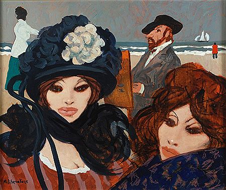 Figure sulla Spiaggia by Fausto Maria Liberatore - Auction record, sale price, and art valuation. Compare with similar artists and explore comparable artworks.