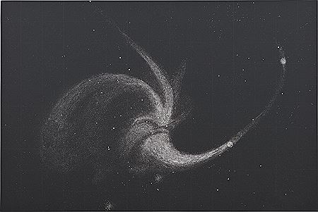 Dust (Whirlpool Nebula) with photograph