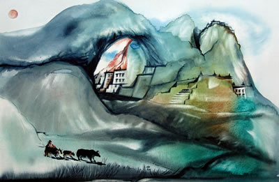 "Peasant with yak" 1978 by Roberto Moschini - Auction record, sale price, and art valuation. Compare with similar artists and explore comparable artworks.