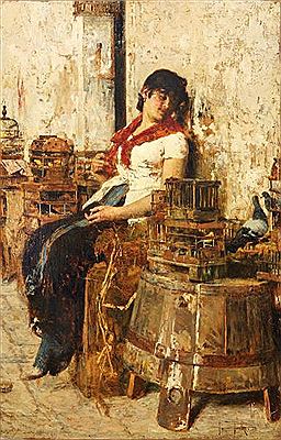 VENDITRICE DI UCCELLI 1881 circa by Giacomo Favretto - Auction record, sale price, and art valuation. Compare with similar artists and explore comparable artworks.