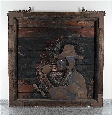 Selbst mit Erbse by Anatol - Auction record, sale price, and art valuation. Compare with similar artists and explore comparable artworks.
