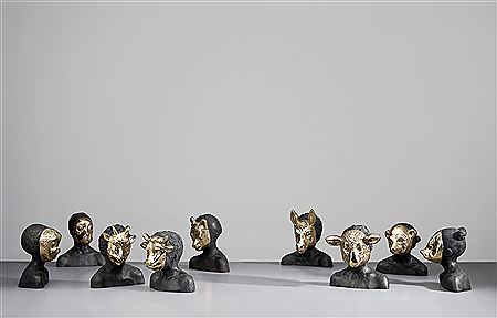 Nine works: i) All I Want Can Only Be Accomplished By Ignoring What You Need (black); ii) All I Want Is For Times To Change Until I Hit Some Good Ones (black); iii) All I Want Is For You Not To Speak Unless You Can Improve On The Silence (black); iv) All