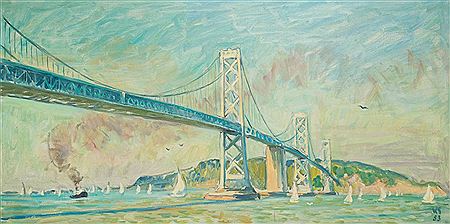 "Bay-Bridge (San Franciso)", 1983 by Walter Sautter - Auction record, sale price, and art valuation. Compare with similar artists and explore comparable artworks.