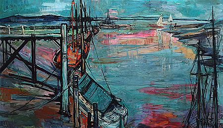 Sample artwork by Richard Weisbrod (1906 - 1991), known for painting - View similar artists and auction records