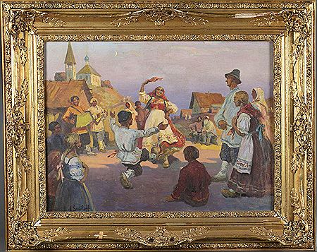 "The Cossack Dancers."