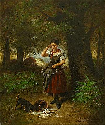 Der zerbrochene Milchkrug by Paul Wilhelm Meyerheim - Auction record, sale price, and art valuation. Compare with similar artists and explore comparable artworks.