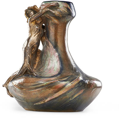 Massive Amphora vase with Nymph from the "Fates" series