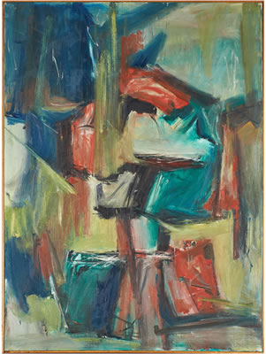 Untitled (blue abstract) by Fred Sergenian - Auction record, sale price, and art valuation. Compare with similar artists and explore comparable artworks.
