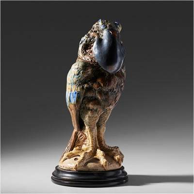 Tall bird tobacco jar