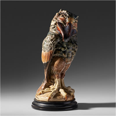 Tall bird tobacco jar
