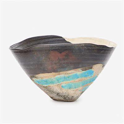 Dove Canyon bowl from the Landscape Series, Alfred, NY, 1977