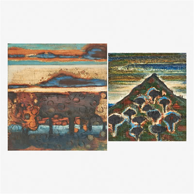 Two:Landscape, 1961; Trees on the Mountain, 1963