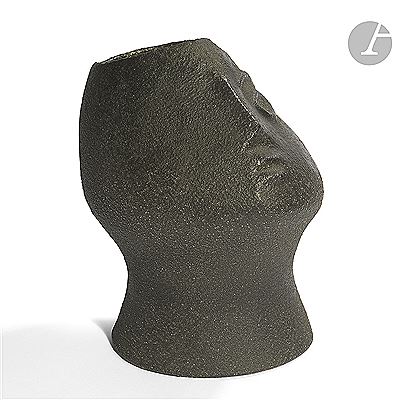 THE ARCHANGELS - VALLAURIS Head-profile Rare vase anthropomorphic