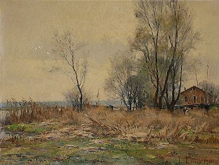 Paysage au bord de l’eau, 1900 by Louis Eugène Leroux - Auction record, sale price, and art valuation. Compare with similar artists and explore comparable artworks.