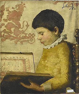 Garçonnet à la lecture