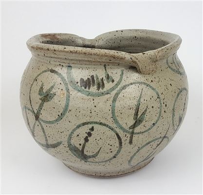 Sample artwork by Ray Kahmeyer (1930 - 2007), known for stoneware and ceramic pottery, bowls, vases, jars and plates, teaching - View similar artists and auction records