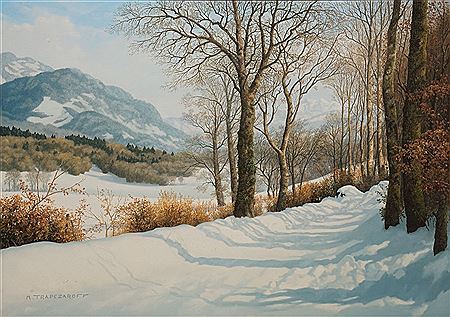 Paysage de neige aux environs d'Evian by Michel Trapezaroff - Auction record, sale price, and art valuation. Compare with similar artists and explore comparable artworks.