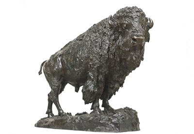 Elk Buffalo by Henry Merwin Shrady - Auction record, sale price, and art valuation. Compare with similar artists and explore comparable artworks.