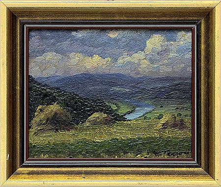 Moselle landscape at Gewitterstimmung