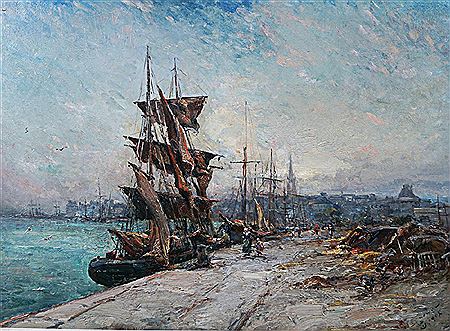 Boats in a harbour
