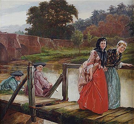 Ladies on a jetty