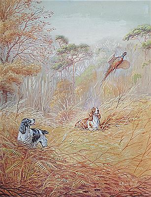 Spaniels putting up pheasant by Eric Meade-King - Auction record, sale price, and art valuation. Compare with similar artists and explore comparable artworks.