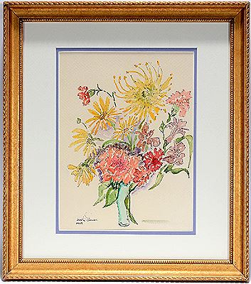 Yellow Mums by Dorothy Strauser - Auction record, sale price, and art valuation. Compare with similar artists and explore comparable artworks.