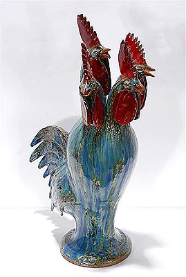Rare 4-Headed Rooster.