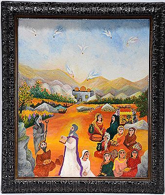 Dove Of Peace Fly Over The Land Of Milk And Honey. by Edith Tenbrink - Auction record, sale price, and art valuation. Compare with similar artists and explore comparable artworks.