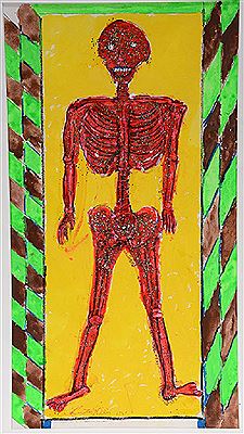 Skeleton In Coffin.