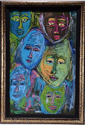 Six Colorful Faces