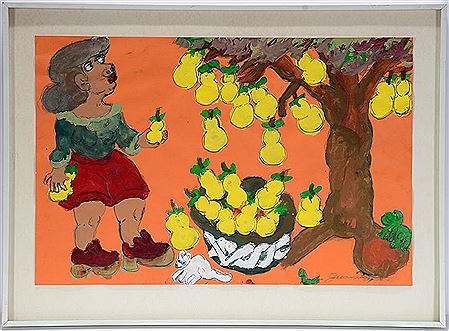 Pear Trees. by Juanita Rogers - Auction record, sale price, and art valuation. Compare with similar artists and explore comparable artworks.