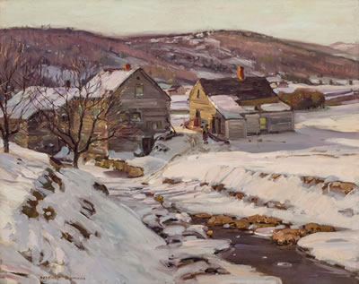 "Indications of Spring, Shelburne Falls"